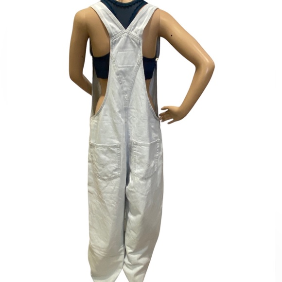 Levi's SilverTab Light Denim Wide Straight Leg Overalls Bibs 90s Style Sz XL NWT - Picture 8 of 13